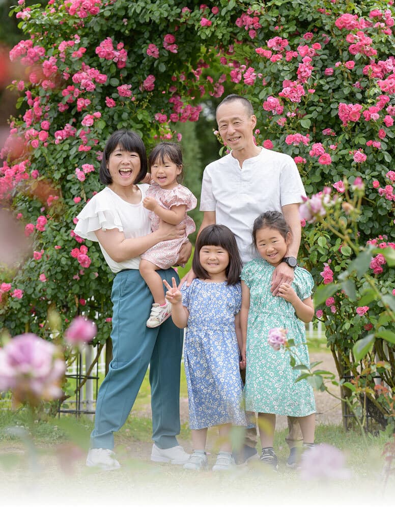 豊中市で家族写真撮影
