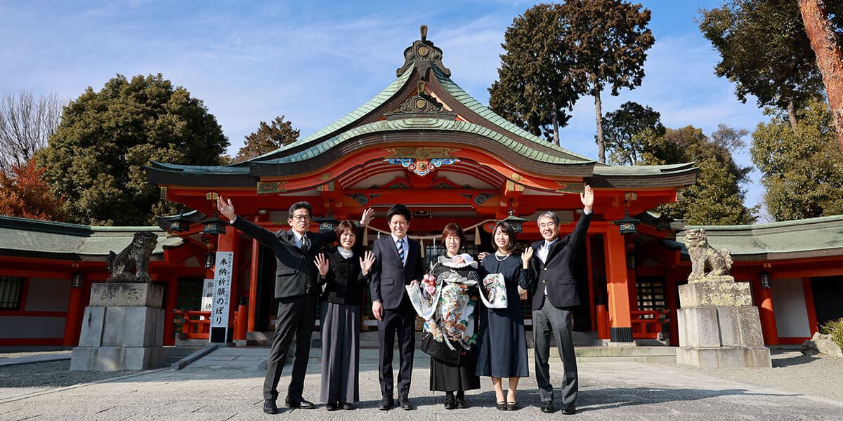 豊中稲荷神社お宮参り出張撮影