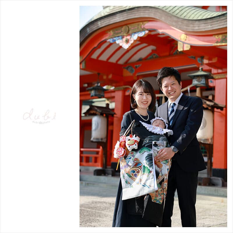 豊中稲荷神社お宮参り出張撮影