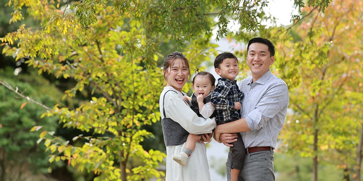 豊中市で家族ロケーション撮影