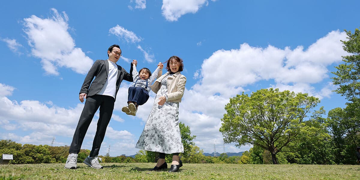 豊中市で家族ロケーション撮影