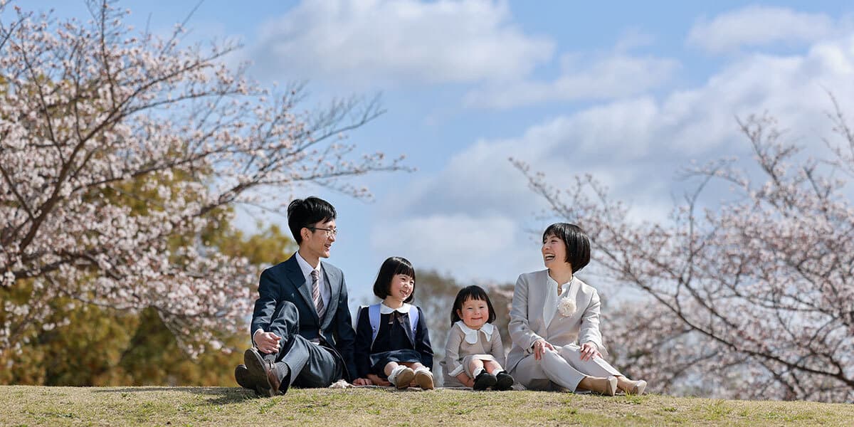 豊中市で入学ロケーション撮影