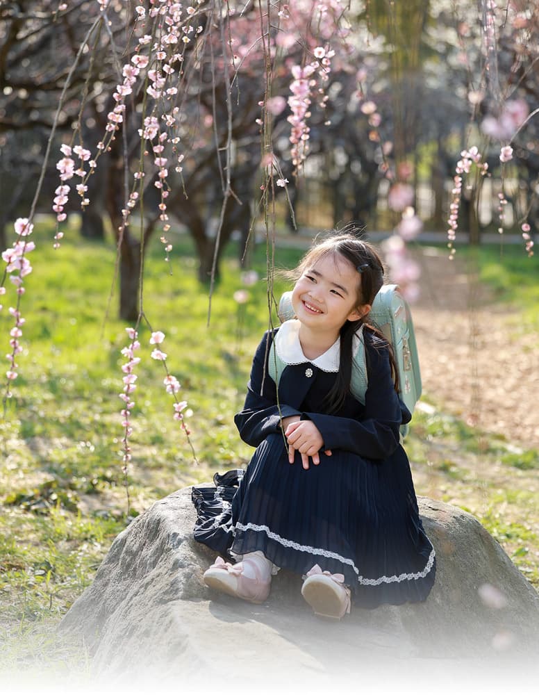 豊中市で入学ロケーション撮影