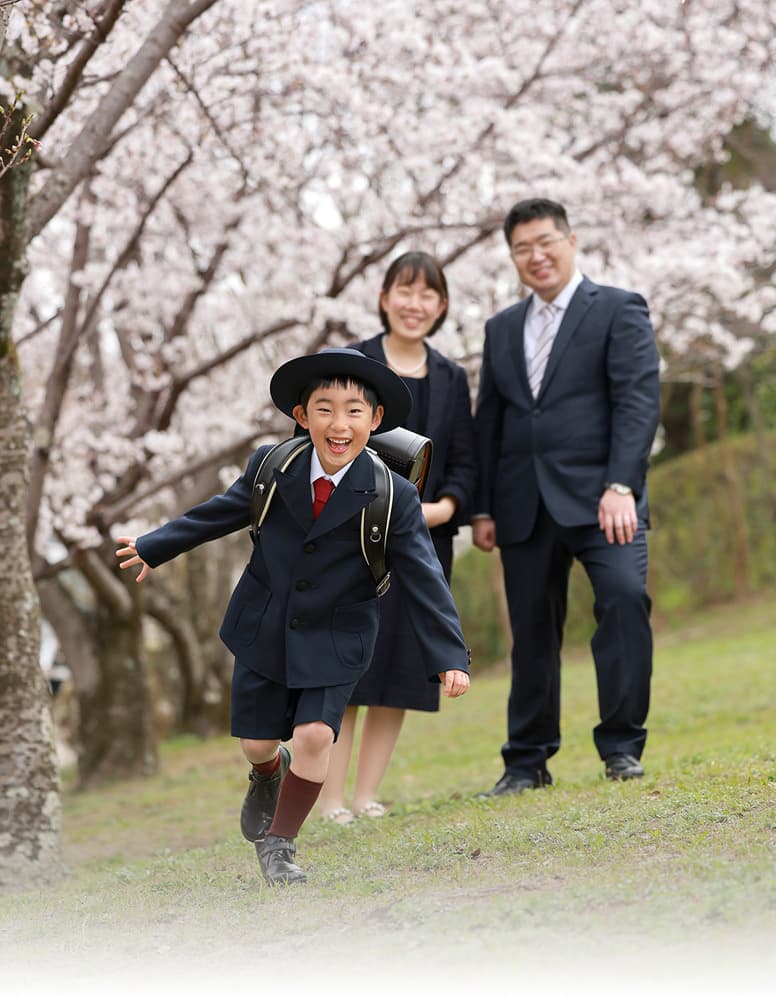 豊中市で入学ロケーション撮影