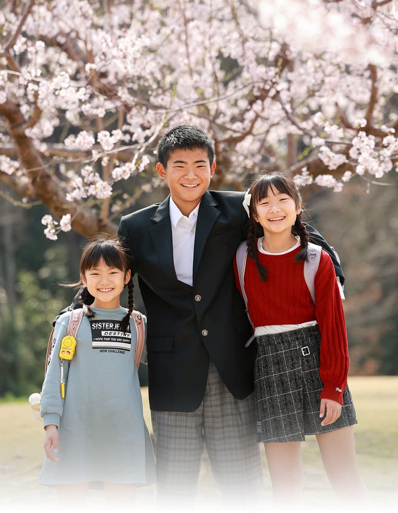 豊中市で入学ロケーション撮影