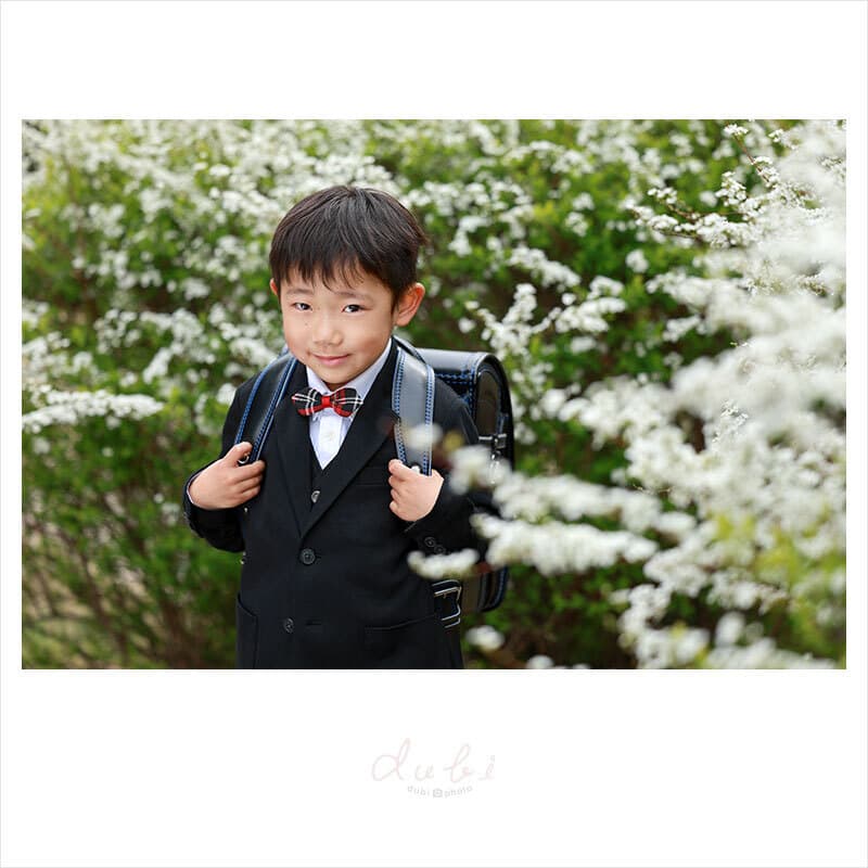 豊中市で入学ロケーション撮影