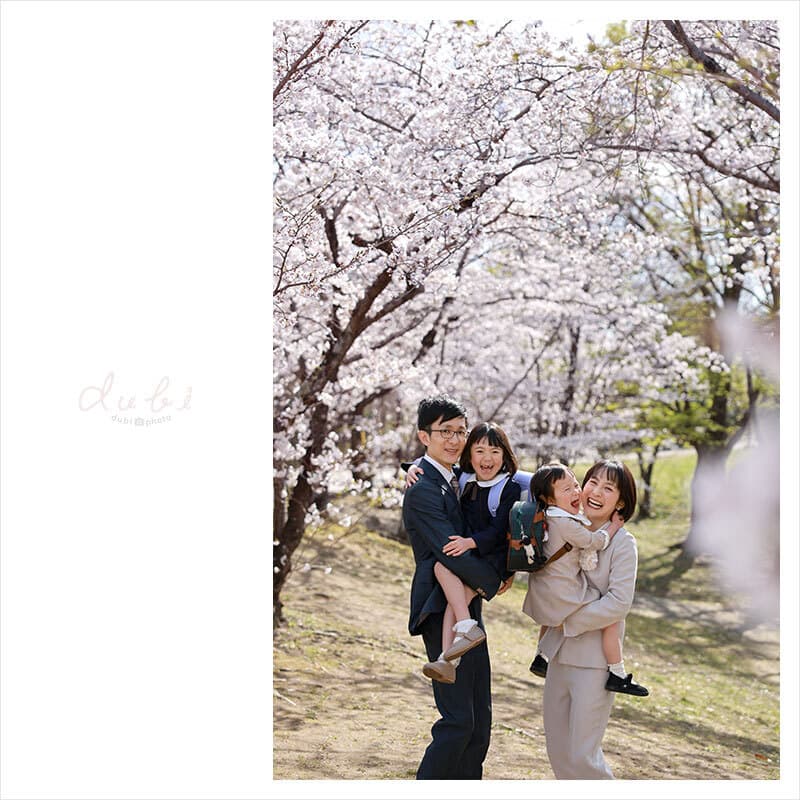 豊中市で入学ロケーション撮影